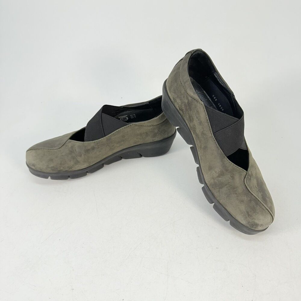 Wolky Womens Shoes Size 7 EU 38 Cursa Comfort Walking Mary Janes Green Leather